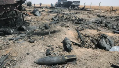 Libya (2011). Explosive remnants of war and weaponry destroyed during the fighting. Teun VOETEN/ICRC