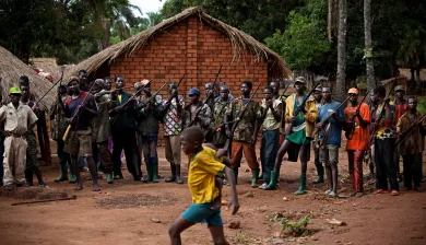 Town of Obo in Central African Republic (2010). Members of the Obo's auto-defence committee. Marko Kokic/ICRC