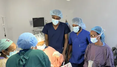 Drs. on practical training session