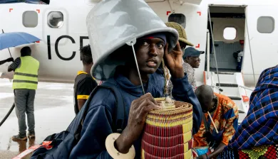 September 12th, 2025. Wau airport. Returnee from Sudan.