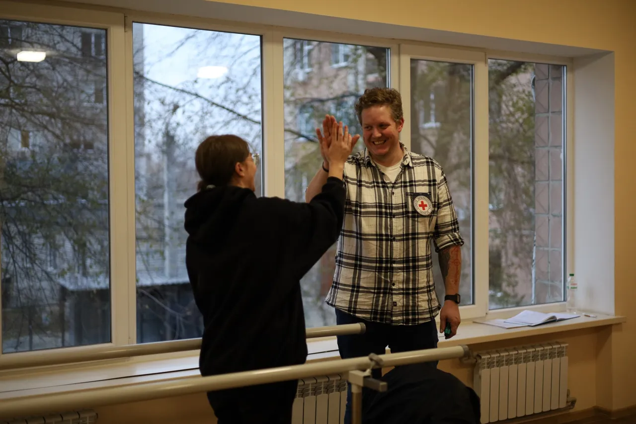 ICRC physical rehabilitation project in Kharkiv