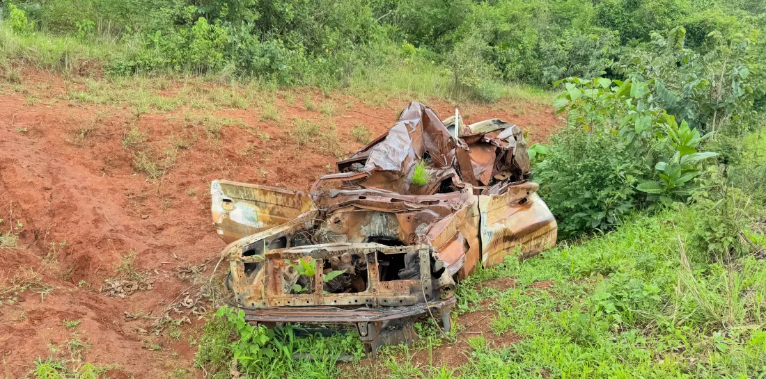 Burned Ambulance