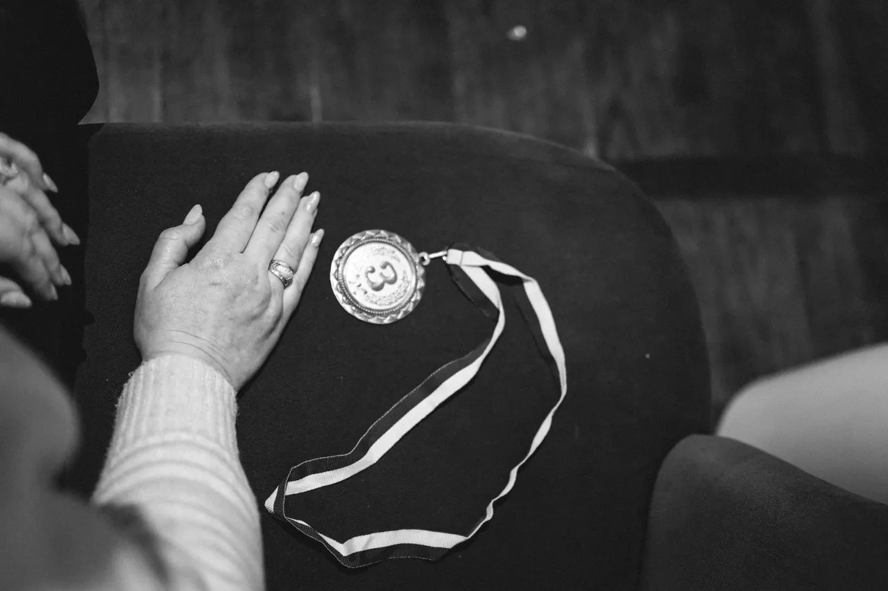 Pictures for an interview with family of missing in action from Kharkiv Region