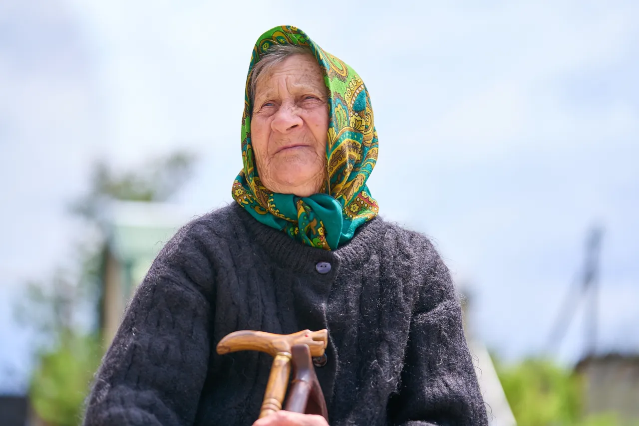 Having spent her whole life in Mykilske, Olga Andriivna remembers the days when the city was alive with sounds of children and cheerful laughter.
