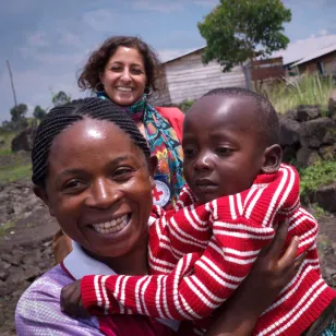 In Democratic Republic of the Congo, an ICRC delegate helps reunite a two-year-old with his mother, after being separated for three weeks.