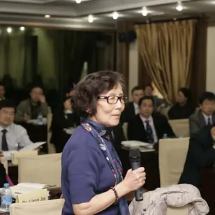 在有关区分武装冲突与其他暴力局势的专题小组讨论中，一名与会者向小组成员提问。 