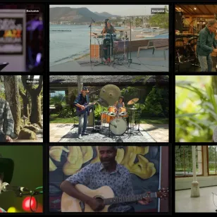 Músicos participantes en el proyecto del CICR con Playing for Change.