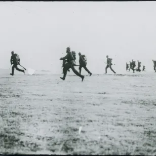 World War I. Battle zone.