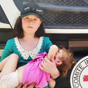 Nadezhda's daughters, Angelina and Vera