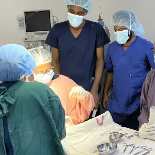 Drs. on practical training session