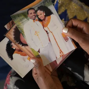 Tiegsti Desta, 33, from Ethiopia, has been looking for her husband for nearly 3 years. 