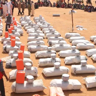 Distribution de vivres et articles essentiels de ménage à Menaka