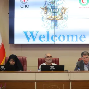 ICRC donation to IRCS after the escalation, this is a ceremony of delivery with high level management of the ICRC and IRCS