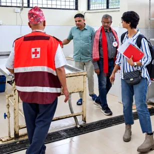 As part of its Humanitarian Forensics work supporting Nepal Red Cross Society, the ICRC visited the Forensic Medicine Department at Western Regional Hospital, Pokhara, meeting Dr Madan Prasad Baral (Head of Forensic Medicine) and Surya Prasad Dhakal (Chairman, NRCS Gandaki Province). 
