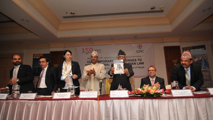 Nepal: Marking the 150th anniversary of the 1864 Geneva Conventions with the Review "ICRC: 150 years of humanitarian action"