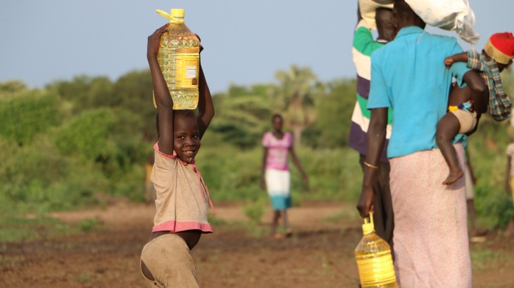 En imágenes: entregar ayuda en Sudán del Sur