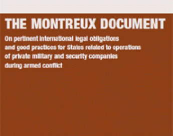 The Montreux Document on Private Military and Security Companies