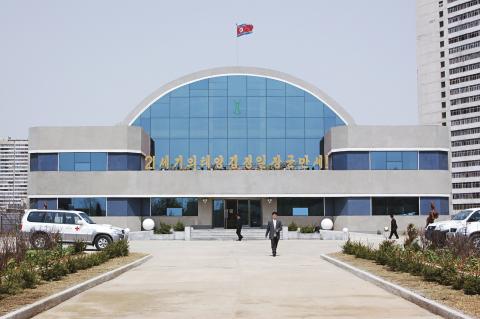 Rakrang, physical rehabilitation centre. ICRC supported centre. Main entrance. View from the south.