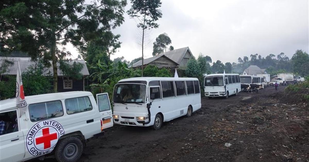 DRC: ICRC helps transport hundreds of disarmed members of government forces from Goma to Kinshasa