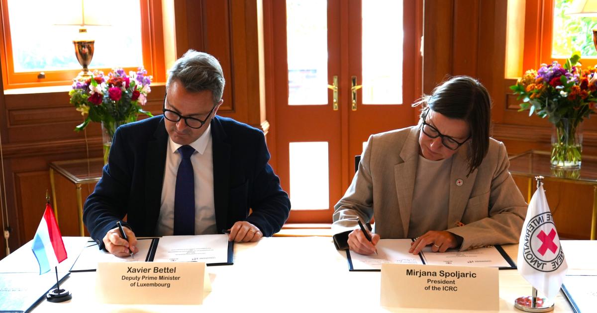 Luxembourg and ICRC sign new agreement to deepen humanitarian cooperation