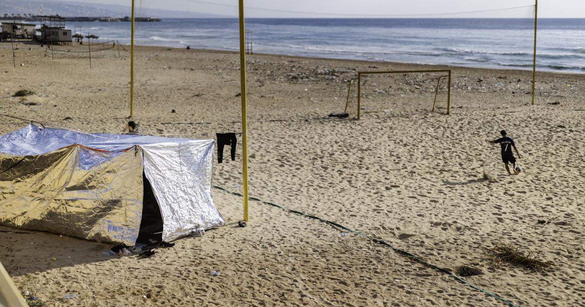 06:30 in Beirut. A little girl, a helium balloon, and a country facing displacement
