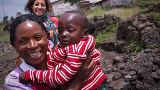 In Democratic Republic of the Congo, an ICRC delegate helps reunite a two-year-old with his mother, after being separated for three weeks.