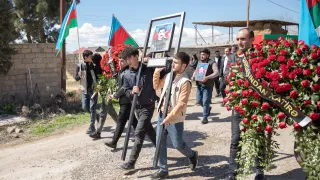 Akif Mahmudov's burial ceremony