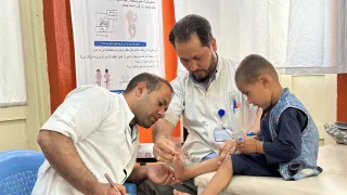 Osman Ghani is receiving treatment at the ICRC’s physical rehabilitation centre in Kabul. 
