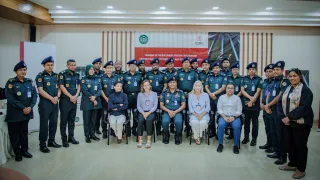 Group picture from training