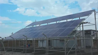 ICRC and IRCS solar system panels for RO water station in south Iraq.