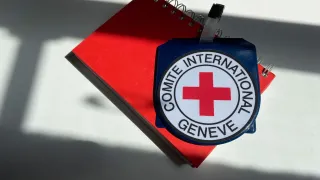 ICRC Emblem badge and book