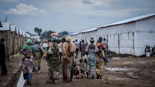 Refugees in Musenyi camp in Burundi