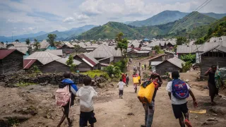 Sake dans le Nord-Kivu à l'Est de la RD Congo