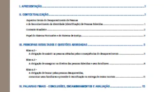 Capa do relatório