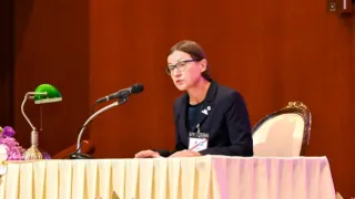 President Mirjana Spoljaric delivering speech, August 2025