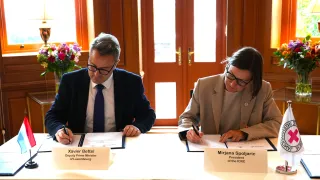 ICRC and Luxembourg Sign Strategic Partnership Agreement