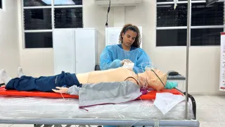 En la sala de simulación de la Universidad de Carabobo
