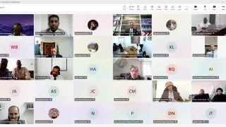 A screenshot of an online Expert workshop on the missing under Islamic law held on 4 December 2025.