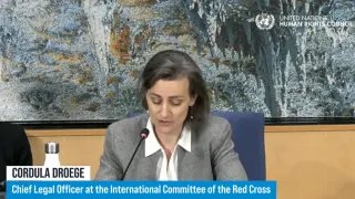 Cordula Droege at the UNHRC Annual Day 2026