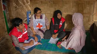 Together with the Bangladesh Red Crescent Society, the ICRC helps reconnect families separated by migration, violence, disasters and other humanitarian challenges.