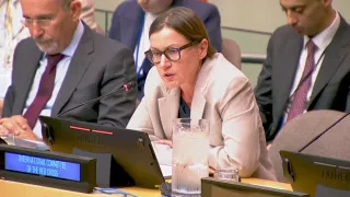 ICRC president Mirjana Spoljaric speaking at the 81st General Assembly