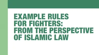 Example Rules for Fighters: From the Perspective of Islamic Law