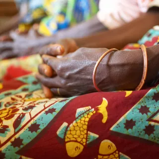 Panzi hospital in Bukavu, DRC (2006). Women victims of sexual violence are waiting for a consultation with a psychologist. Wojtek Lembryk/ICRC