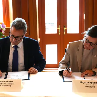 ICRC and Luxembourg Sign Strategic Partnership Agreement