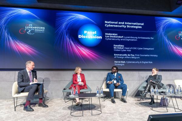 ICRC Global Cyber Hub in Luxembourg: highlights humanitarian use of digital tech at Luxembourg’s first GRC Summit 1 Headline GRC Summit 2025 1