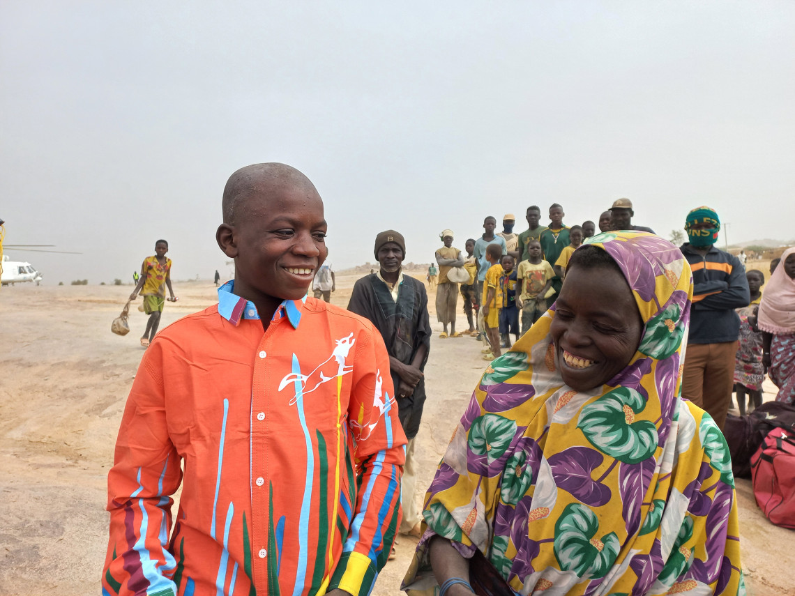Réunification de mineurs séparés de leurs parents à Arbinda, Burkina Faso.CICR