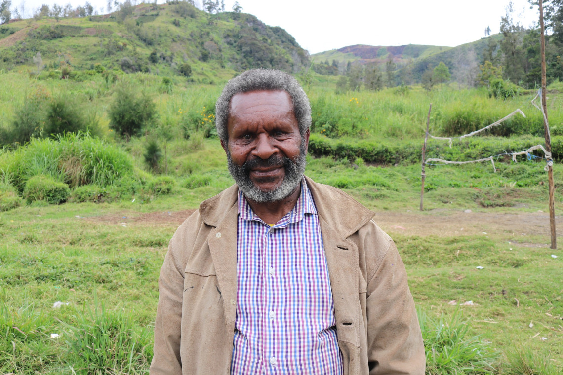 Allan Ekel, a 65-year-old returning to school with hopes of inspiring youths in his community to stay away from lawlessness and go to school. Photo: Samuel Bariasi/ICRC