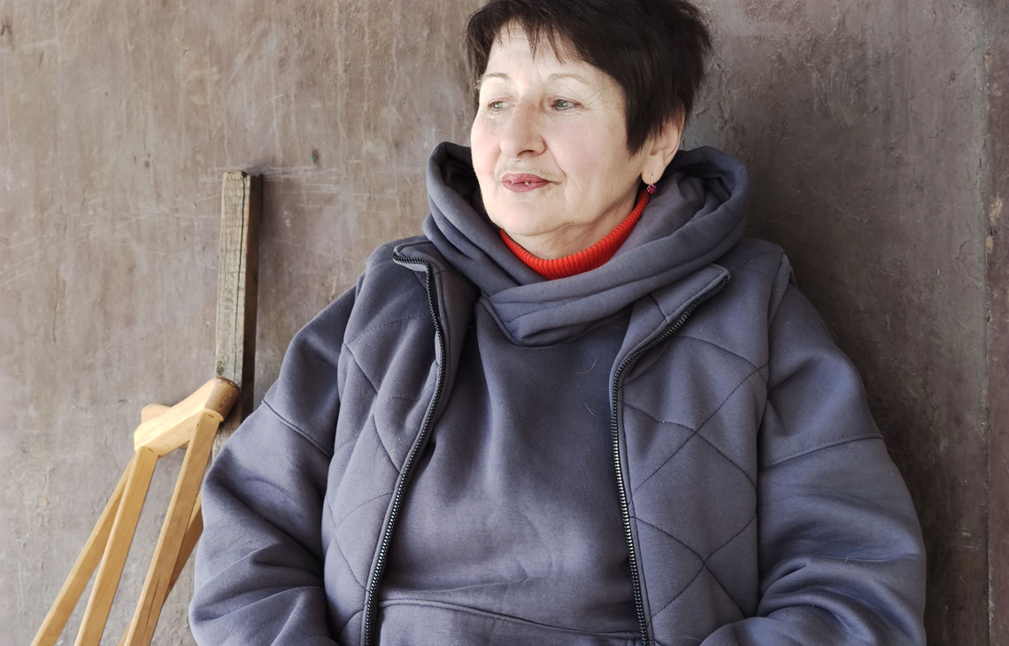 Татьяна, 64 года, наступила на мину в своем саду в поселке Горняк Куйбышевского района Донецка 11 августа 2022 г. / МККК