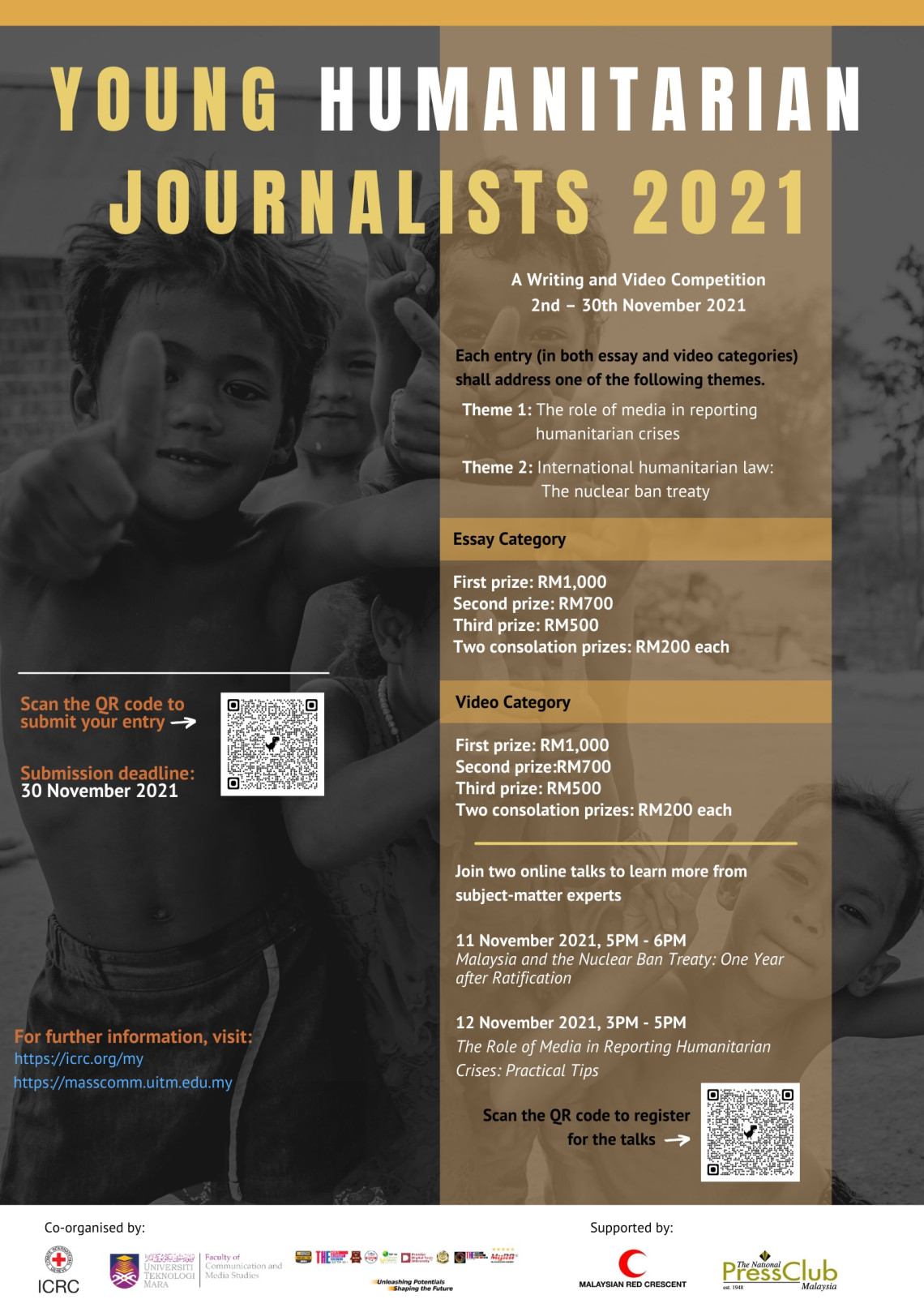 Young Humanitarian Journalists Competition 2021 gets rolling