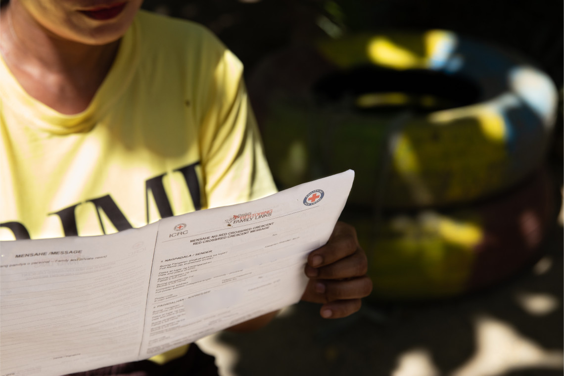 Philippines: Detainee reconnects with family through Red Cross messages, finds forgiveness and hope